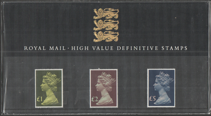 1987 Machin High Value Definitive Royal Mail Presentation Pack 13