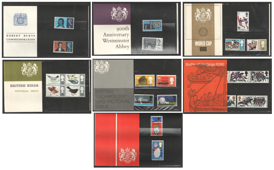 (image for) 1966 Commemorative Presentation Pack Year Set