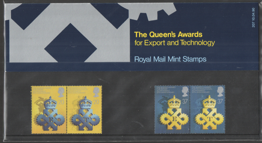 1990 ASTRONOMY STAMPS Presentation Pack Von Royal Mail – 4 Briefmarken, Katalognr. PP184, Thema Weltraum