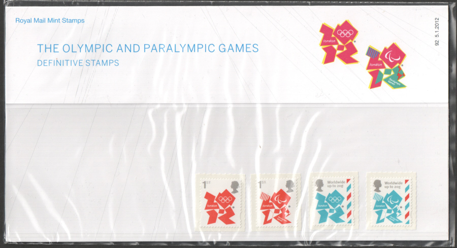 (image for) 2012 Olympic Definitive Royal Mail Presentation Pack 92 - Click Image to Close