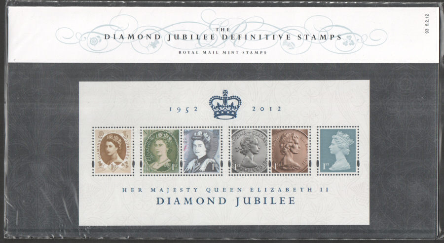 (image for) 2012 Diamond Jubilee Miniature Sheet Royal Mail Presentation Pack 93 - Click Image to Close