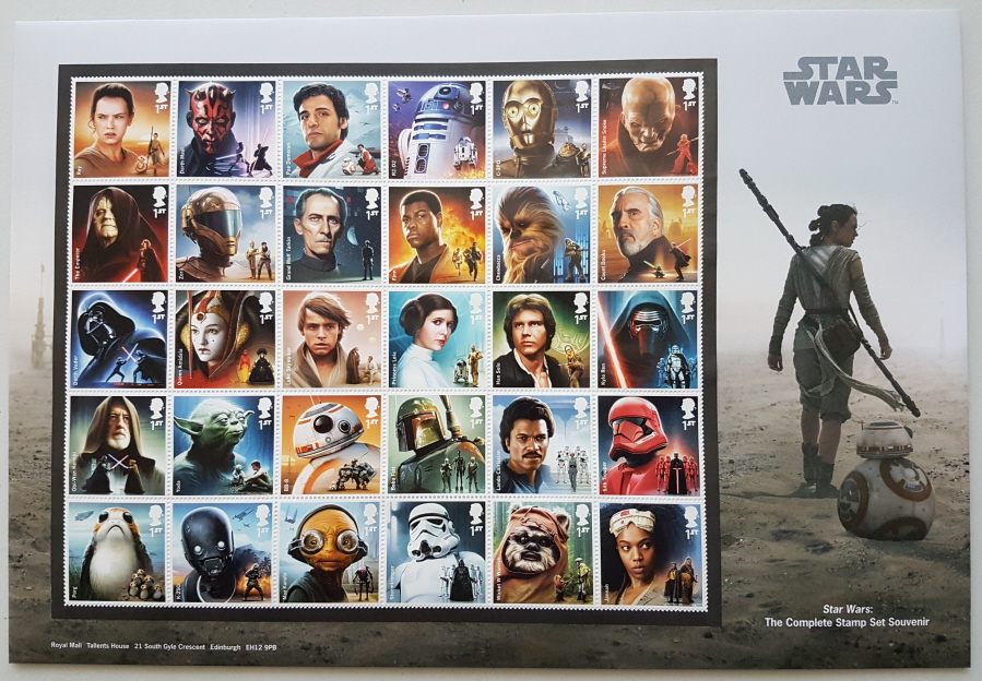 (image for) 2019 Star Wars - The Complete Stamp Set Souvenir - Click Image to Close