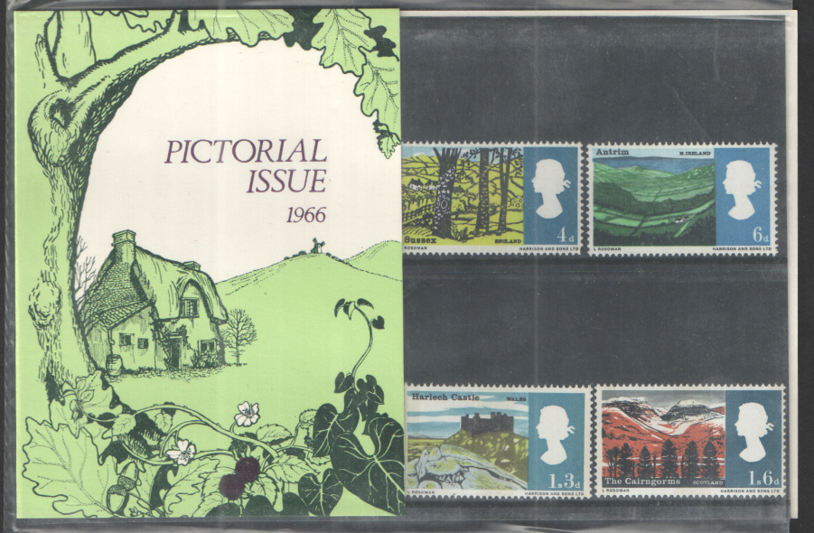 1966 Landscapes Post Office Missed Private Presentation Pack