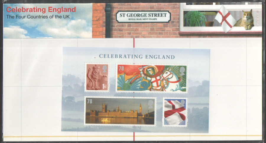 (image for) 2007 Celebrating England MS Royal Mail Presentation Pack M15