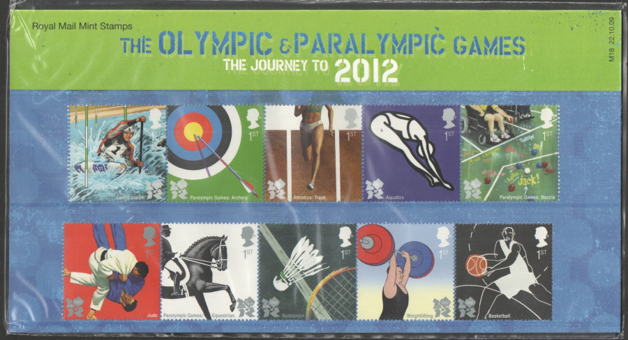 (image for) 2009 The Journey to London 2012 Presentation Pack M18 - Click Image to Close