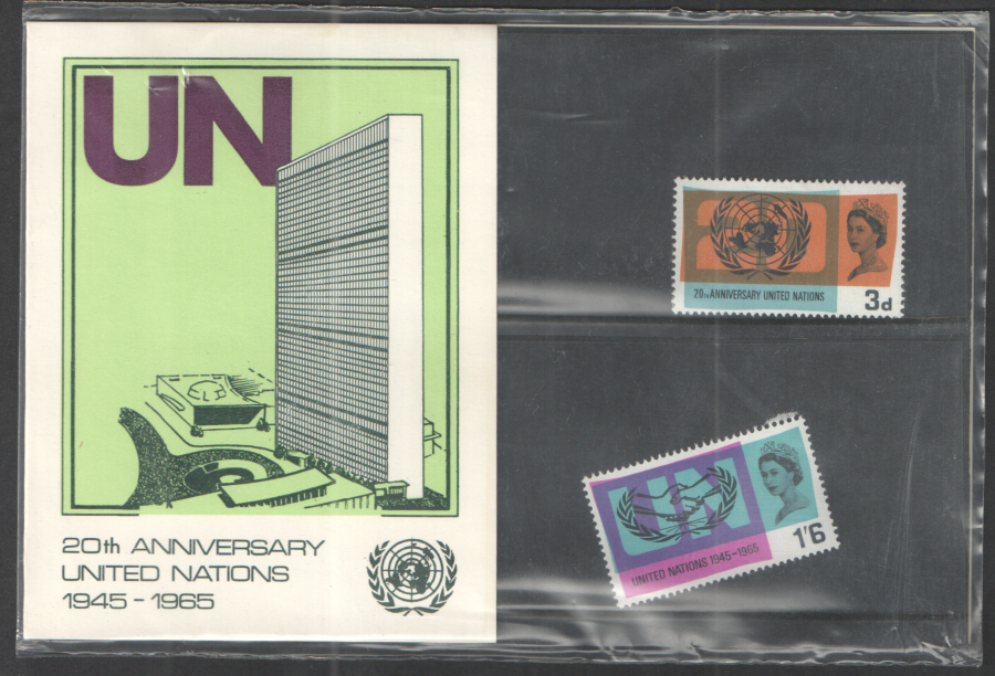 1965 United Nations Post Office Missed Private Presentation Pack
