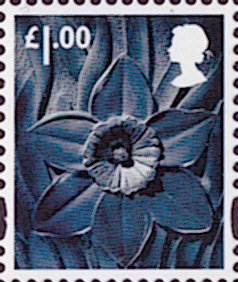 (image for) 2015 £1.00 Wales Cyl C1 C1 C1 C1 (C1) col 1 row 2 cylinder block