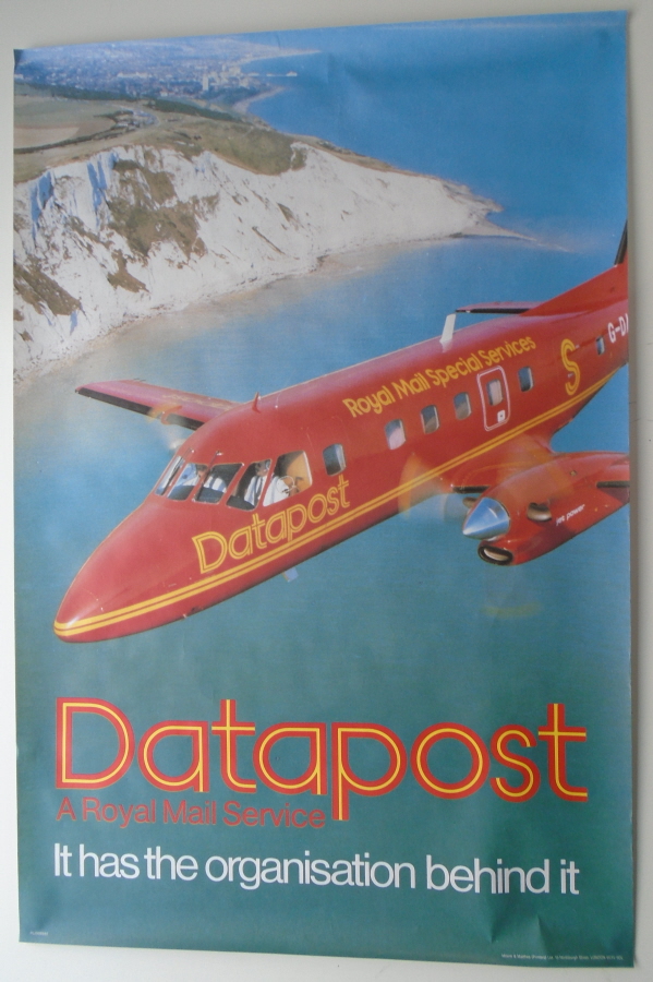 (image for) 1983 Datapost Royal Mail Service large poster. PL2569/9/83.