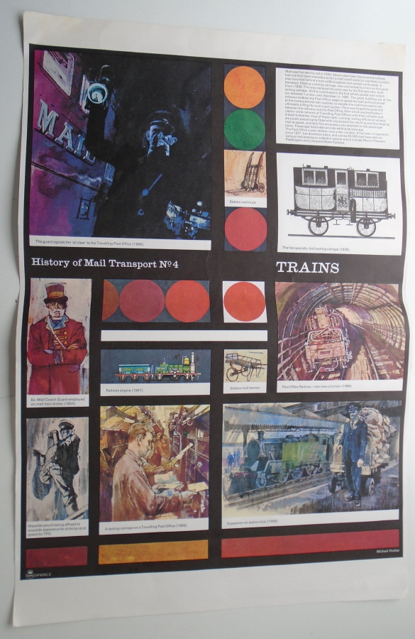 (image for) GPO History of Mail Transport No. 4 - Trains. Vintage poster SPWDC3.