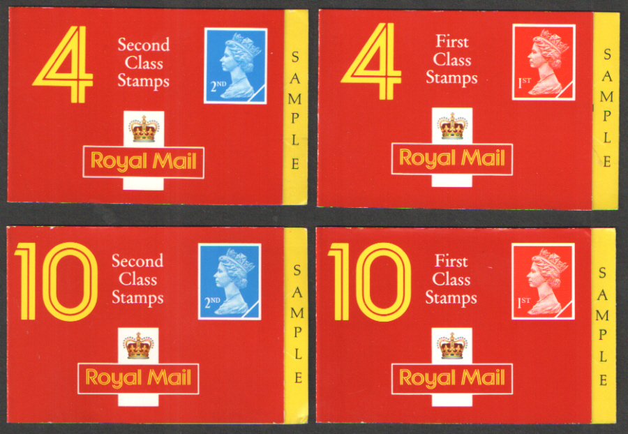 (image for) Set of 4 Type 5 Sample Barcode Booklets without stamps - Click Image to Close