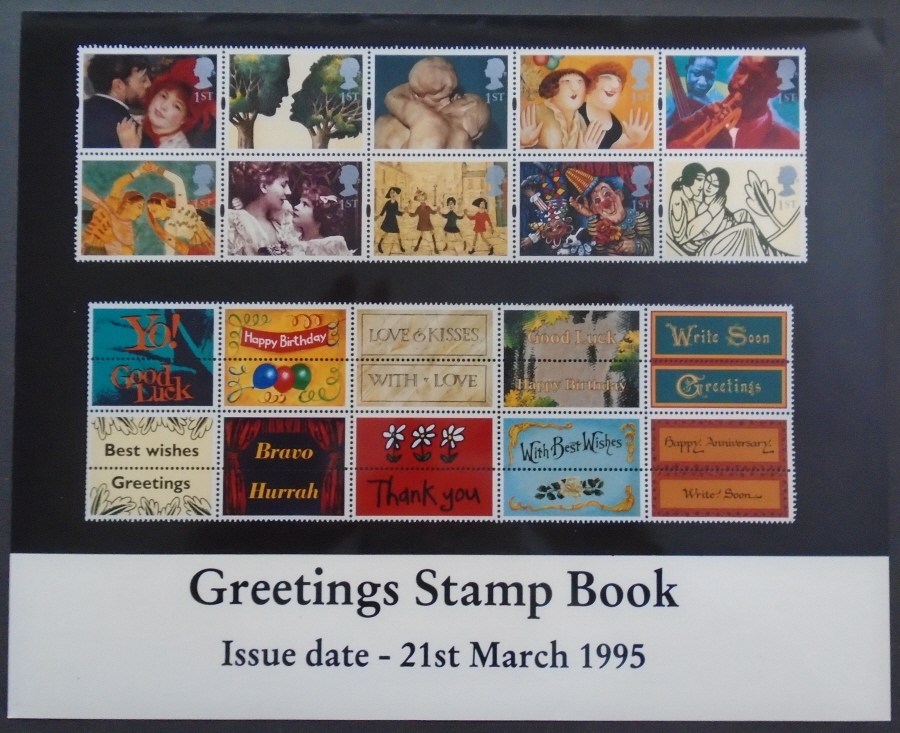 (image for) 1995 Greetings Stamps colour Royal Mail press publicity photograph. Circa 254mm x 203mm.