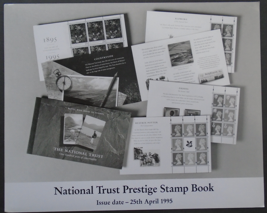 (image for) 1995 National Trust Prestige Book monochrome Royal Mail press publicity photograph. Circa 254mm x 203mm.