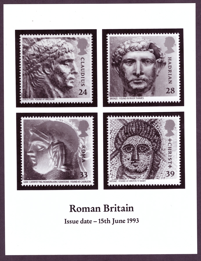 (image for) 1993 Roman Britain monochrome Royal Mail press publicity photograph. Circa 165mm x 215mm.