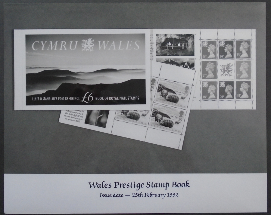 (image for) 1992 Wales Prestige Book Royal Mail press publicity photograph. Circa 254mm x 203mm.