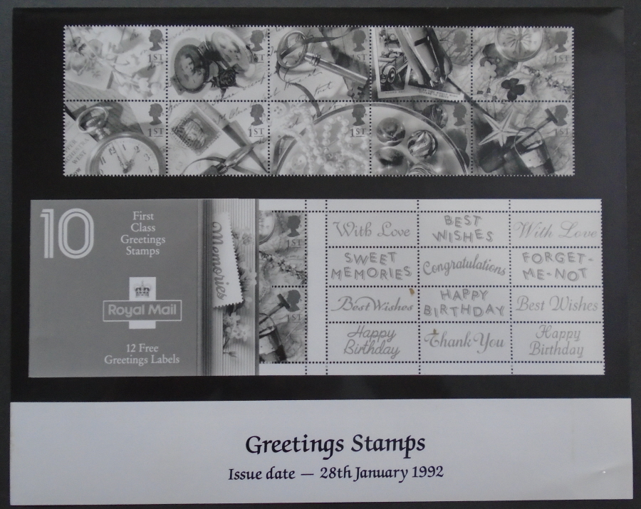 (image for) 1992 Greetings Stamps Royal Mail press publicity photograph. Circa 254mm x 203mm.
