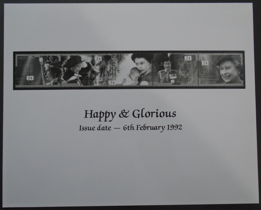 (image for) 1992 Happy & Glorious Royal Mail press publicity photograph. Circa 254mm x 203mm.