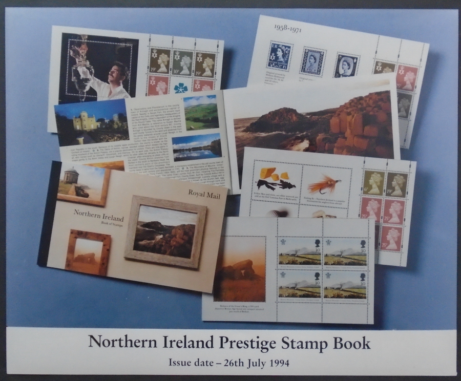 (image for) 1994 Northern Ireland Prestige Book colour Royal Mail press publicity photograph. Circa 254mm x 203mm.