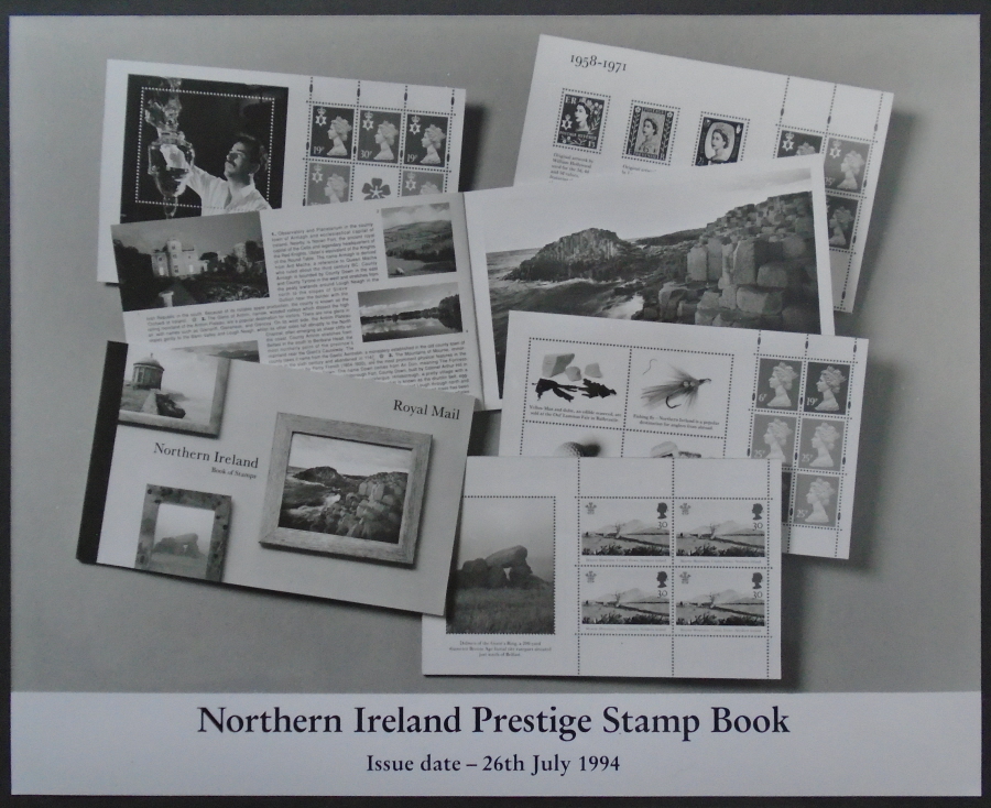 (image for) 1994 Northern Ireland Prestige Book monochrome Royal Mail press publicity photograph. Circa 254mm x 203mm.