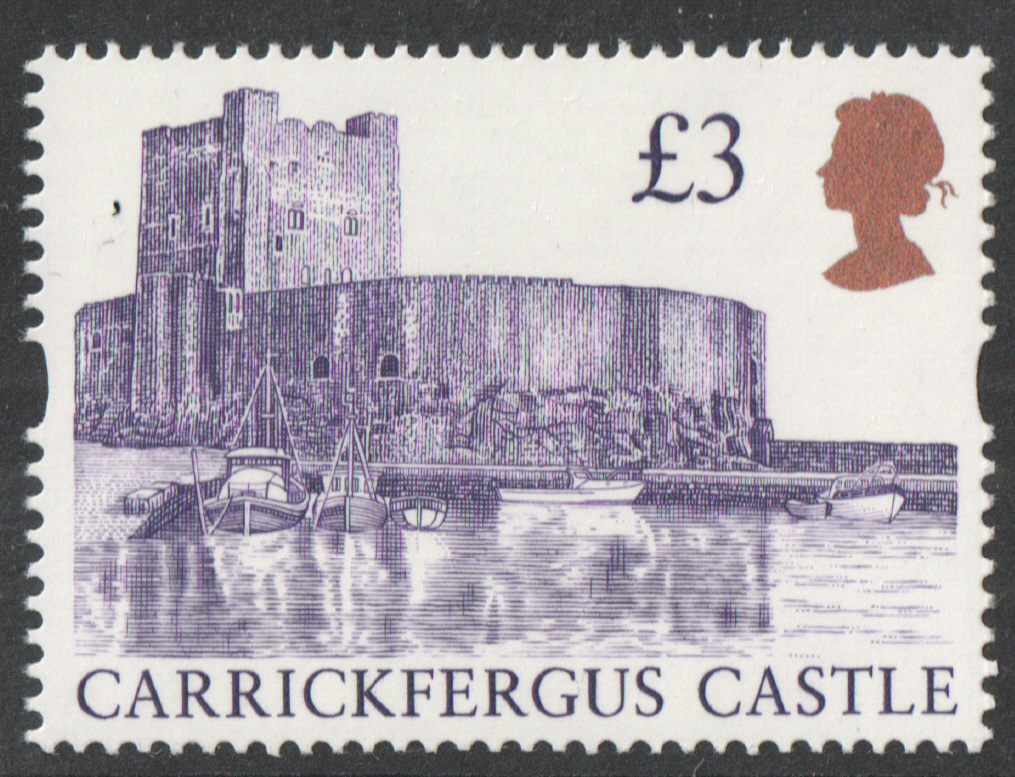 (image for) 1997 Enschede Castle £3.00 Purple Plate 1A 1A Block of 4