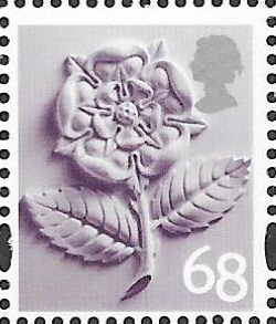 (image for) England 68p 21/04/04 right margin date block of 8 - Click Image to Close