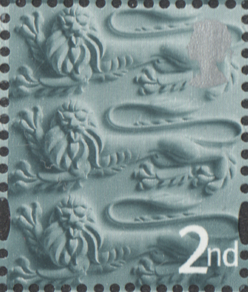 (image for) 2001 2nd Class England Cylinder 1/2 (50) No Dot Cylinder Block