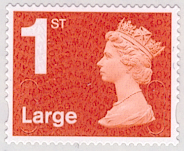 (image for) 2012 1st Class Large Royal Mail Red Machin MA12 C1 R1 Cylinder D1 block