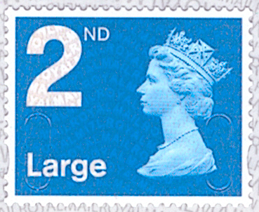 (image for) 2018 2nd Class Large Light Blue Walsall M18L SBP2i Cylinder W1 C1R1 block of 6