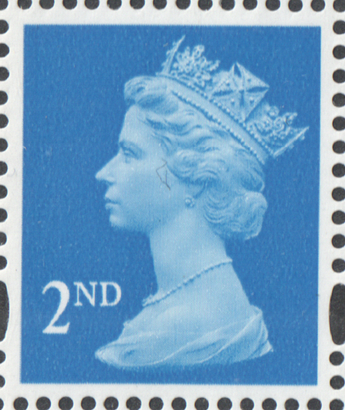 (image for) 2007 2nd Class Light Blue De La Rue Cylinder D3 No Dot block of 6