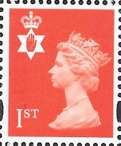 (image for) 2000 Northern Ireland 1st Class Flame Cyl W1 Machin Cylinder Block