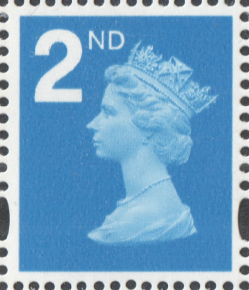 (image for) 2006 2nd Class PIP Light Blue De La Rue Cylinder D1 No Dot block of 6