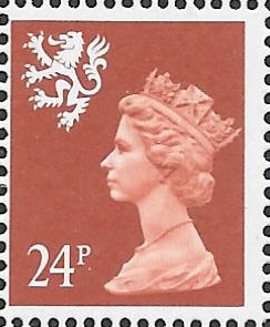 (image for) 1989 Scotland 24p Terracotta ACP(C)/PVAl Cyl Q2 Q2 cylinder block - Click Image to Close