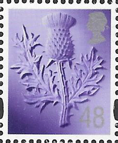 (image for) Scotland 48p 14/01/07 right margin date block of 8