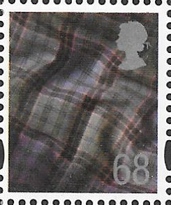 (image for) 2003 Scotland 68p OFNP(T) / PVAl Cyl D1 no dot cylinder block
