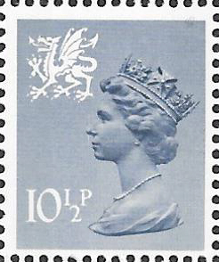 (image for) 1978 Wales 10.5p Greyish Blue FCP(H)/DEX Cyl 3(30) no dot cylinder block