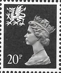 (image for) 1989 Wales 20p Black ACP(C)/PVAl Cyl Q3 Q3 normal OBA cylinder block
