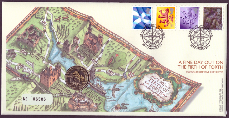 (image for) RMC41 2004 Scotland Definitives £1 coin PNC commemorative cover