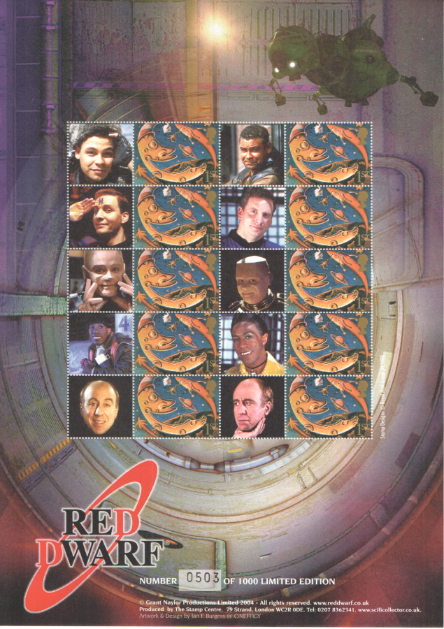 (image for) BC-047 2004 Red Dwarf Business Smilers Sheet - Click Image to Close