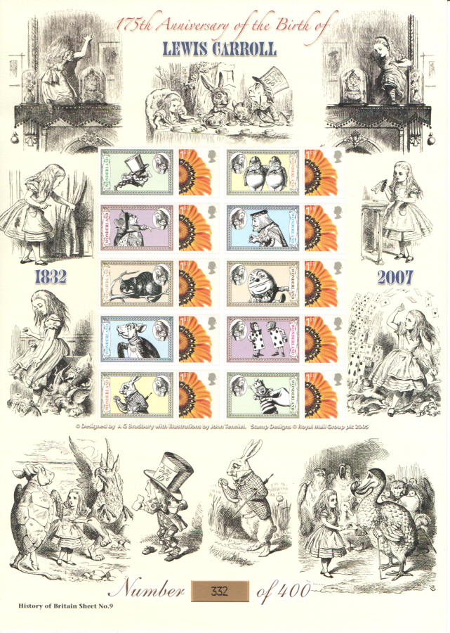 (image for) BC-108 Lewis Carroll History of Britain No.9 Business Smilers Sheet