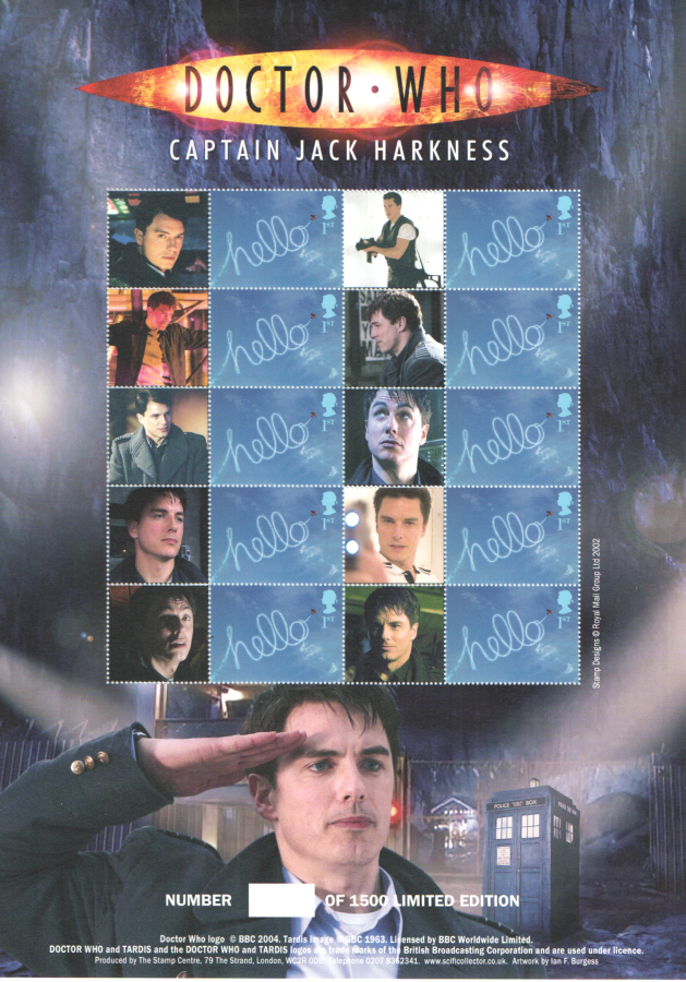 (image for) BC-147 Doctor Who Captain Jack Harkness Business Smilers Sheet