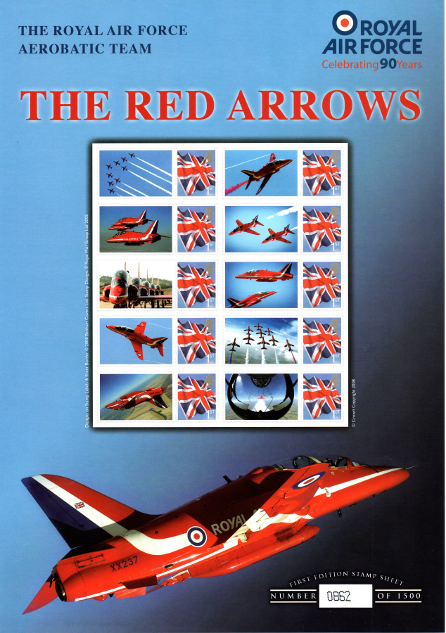 (image for) BC-174 2008 Red Arrows Business Smilers Sheet